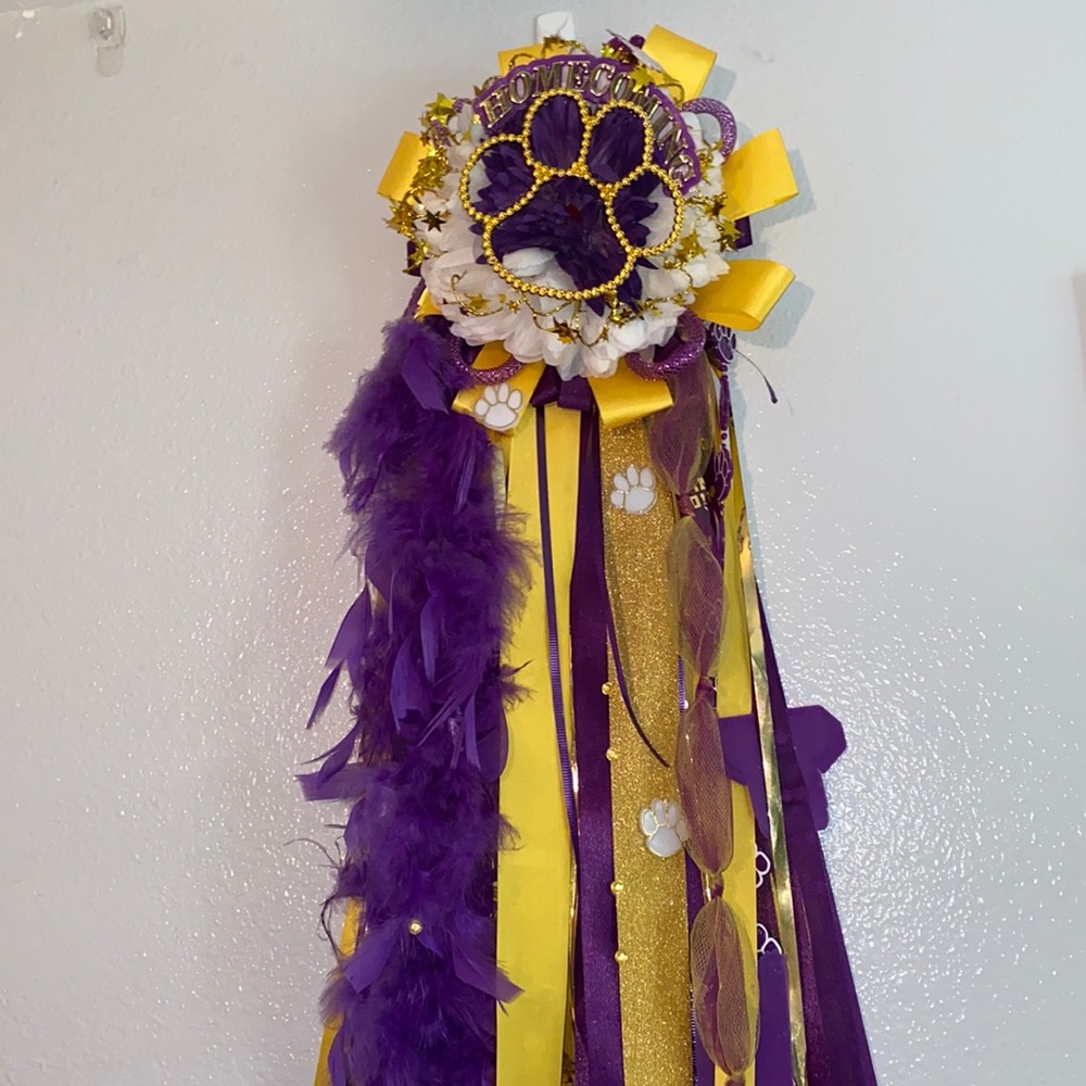 Purple yellow mum